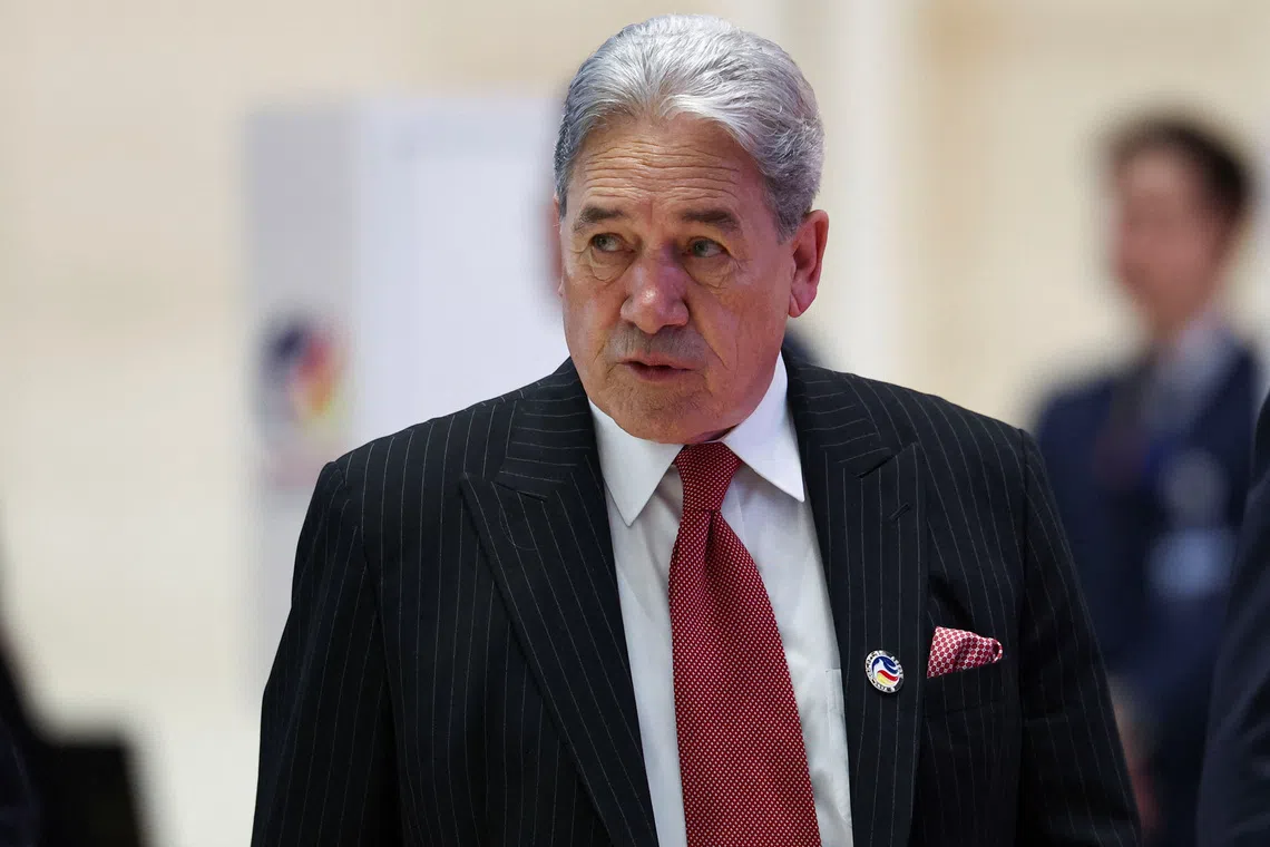 New Zealand's Foreign Minister Winston Peters attends the 57th ASEAN Foreign Ministers' Meeting at National Convention Center, in Vientiane, Laos, July 26, 2024. REUTERS/Chalinee Thirasupa