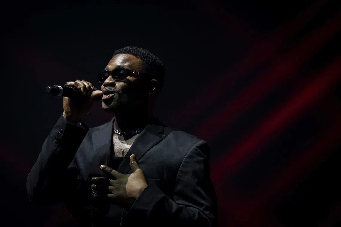 Nigerian-Ukrainian Jeffery Kenny performs as one half of Tvorchi, in the Netherlands.