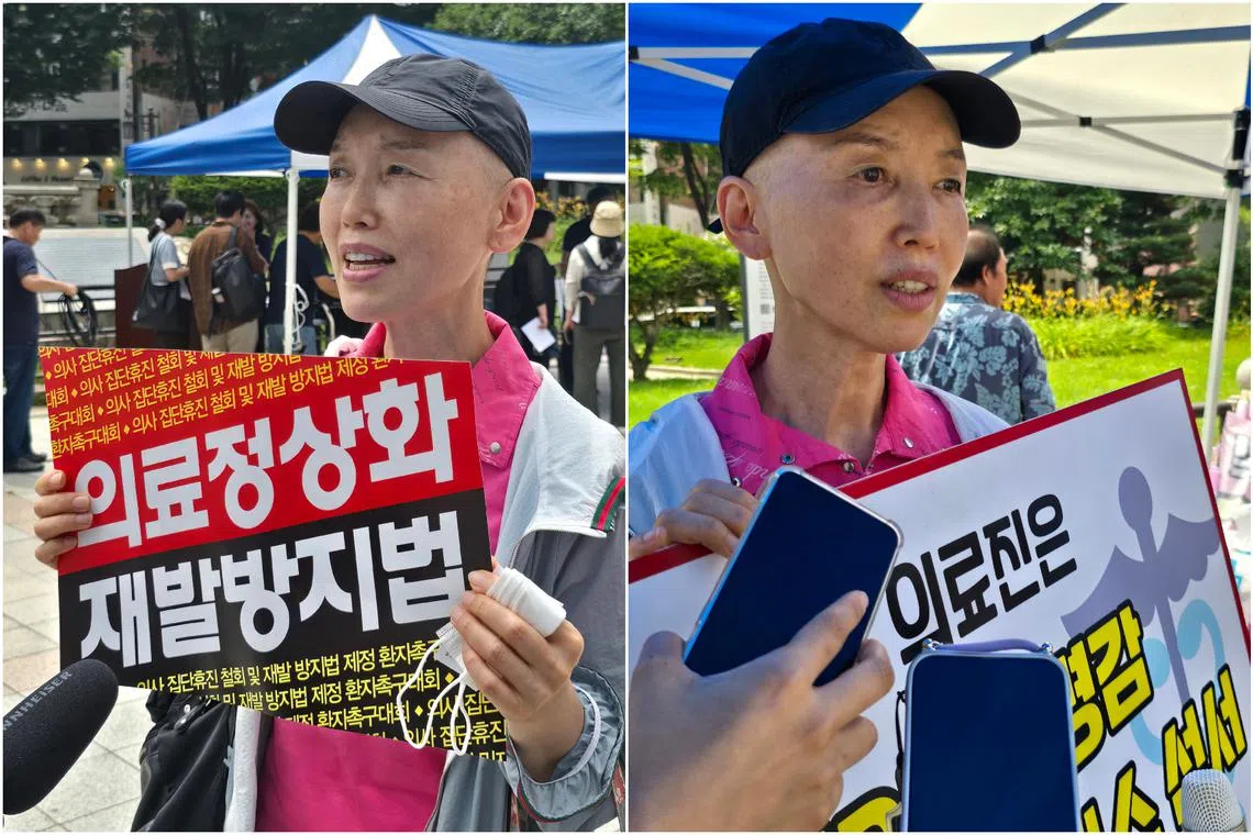 Madam Lisa Kim is a stage four pancreatic cancer patient who was diagnosed just a week before South Korean trainee doctors staged a mass walkout in late February. 