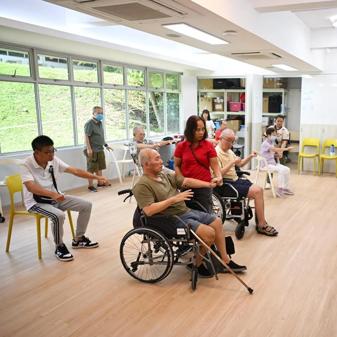 The Stroke Support Station at the Enabling Village. Clients and tenants at Enabling Village said they are bullish about its long-term prospects.