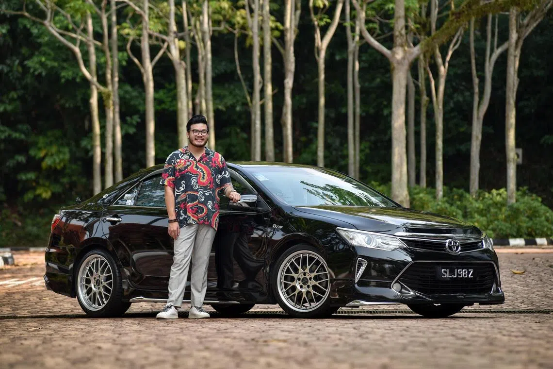 Jeffrey Toh spiced up the otherwise sombre-looking Camry with some outlandish touches.