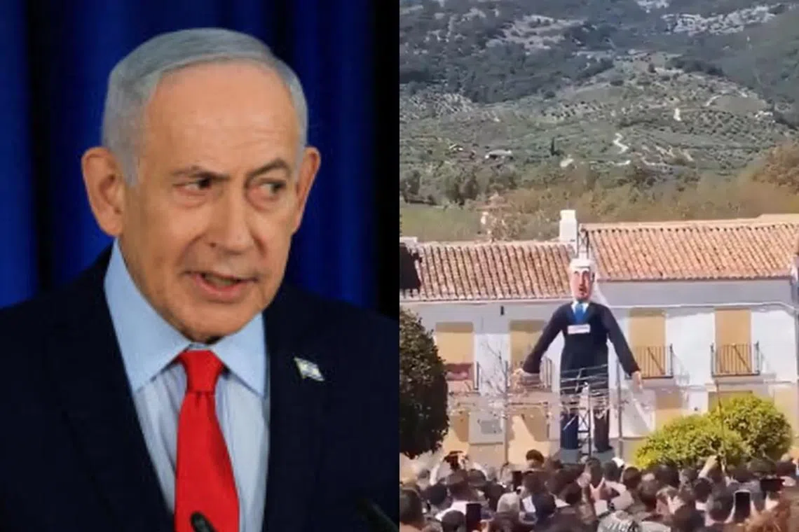 Israel reprimands Spain over blowing up of Netanyahu effigy in decades-old ceremony