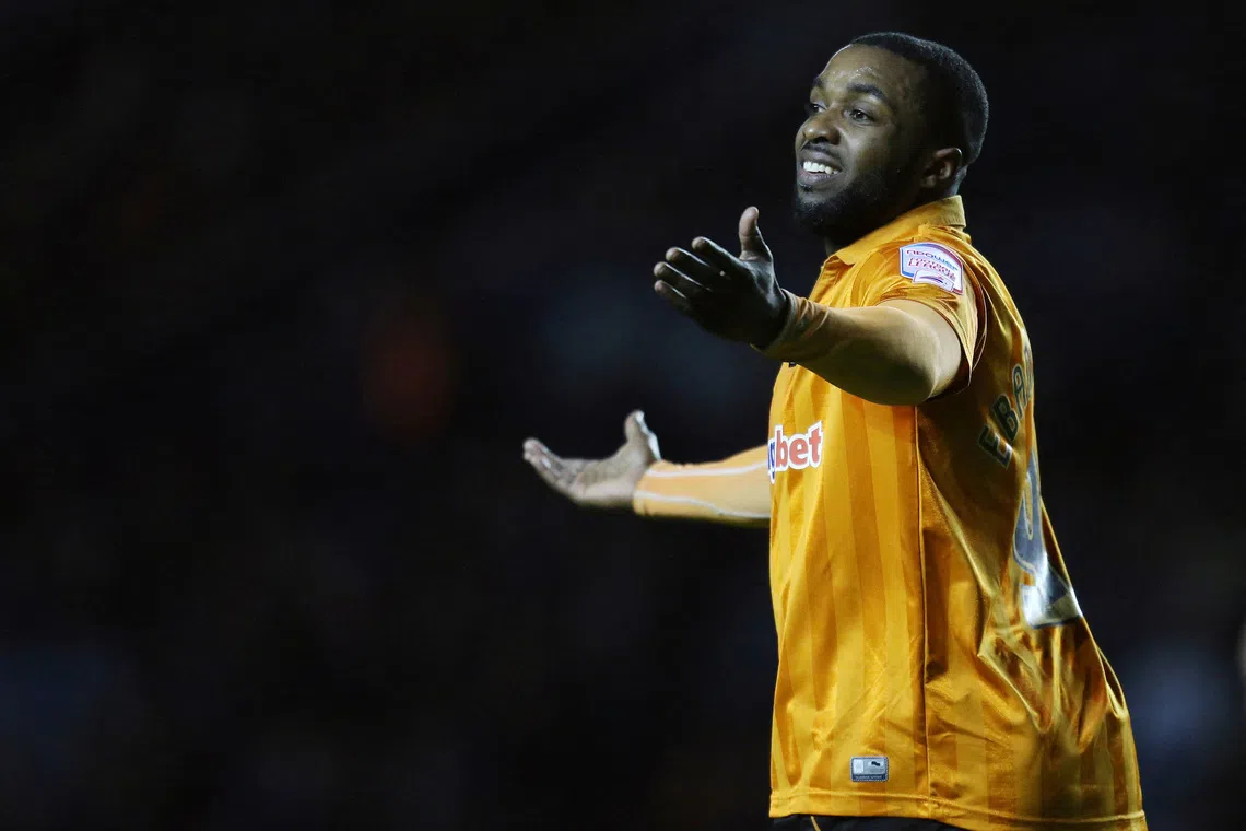 FILE PHOTO:   Wolves' Sylvan Ebanks Blake looks dejected, January 1, 2013. Mandatory Credit: Action Images/ Carl Recine/File Photo