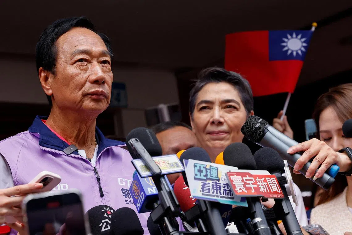 Foxconn billionaire founder Terry Gou resigned from the company’s board last month to focus on his bid to run in Taiwan’s January 2024 presidential elections.