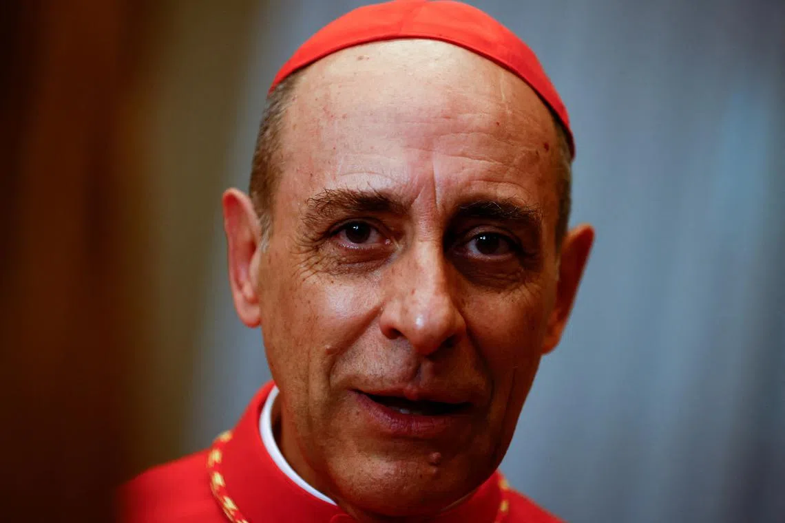 FILE PHOTO: Cardinal S.E. Mons. Victor Manuel Fernandez looks on after being elevated to the rank of cardinal at the Vatican, September 30, 2023. REUTERS/Yara Nardi/File Photo