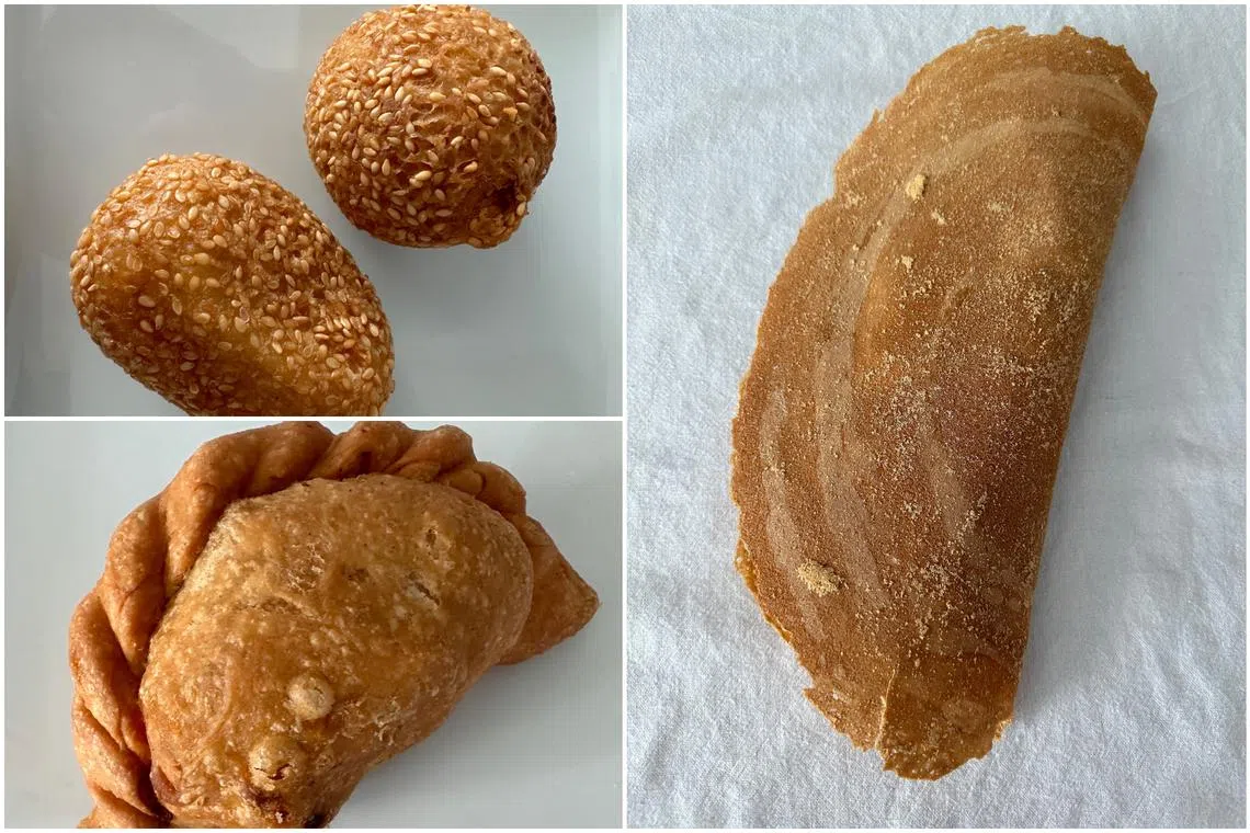 (Clockwise from top left) Pastries from Pastry For Life, Granny's Pancake and Puffs N Deli.