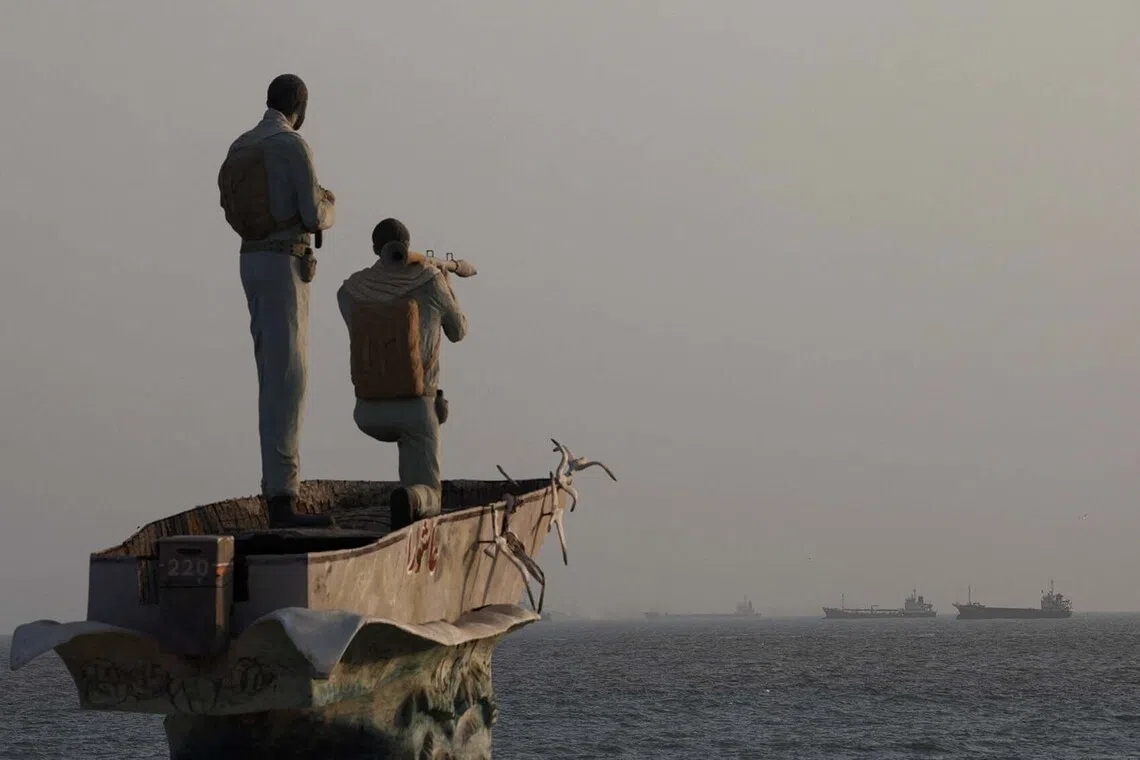 A statue of Iranian military members stands, as vessels in the Strait of Hormuz are visible near the beach of Bandar Abbas, Iran, August 26, 2026. Majid Asgaripour/WANA (West Asia News Agency) via REUTERS ATTENTION EDITORS - THIS PICTURE WAS PROVIDED BY A THIRD PARTY. ISRAEL OUT. NO COMMERCIAL OR EDITORIAL SALES IN ISRAEL. NO ACCESS FOR ISRAELI MEDIA. NO USE BBC PERSIAN. NO USE VOA PERSIAN. NO USE MANOTO. NO USE IRAN INTERNATIONAL. NO USE RADIO FARDA. DIGITAL: NO USE BBC PERSIAN. NO USE VOA PERSIAN. NO USE MANOTO. NO USE IRAN INTERNATIONAL. NO USE RADIO FARDA. TPX IMAGES OF THE DAY