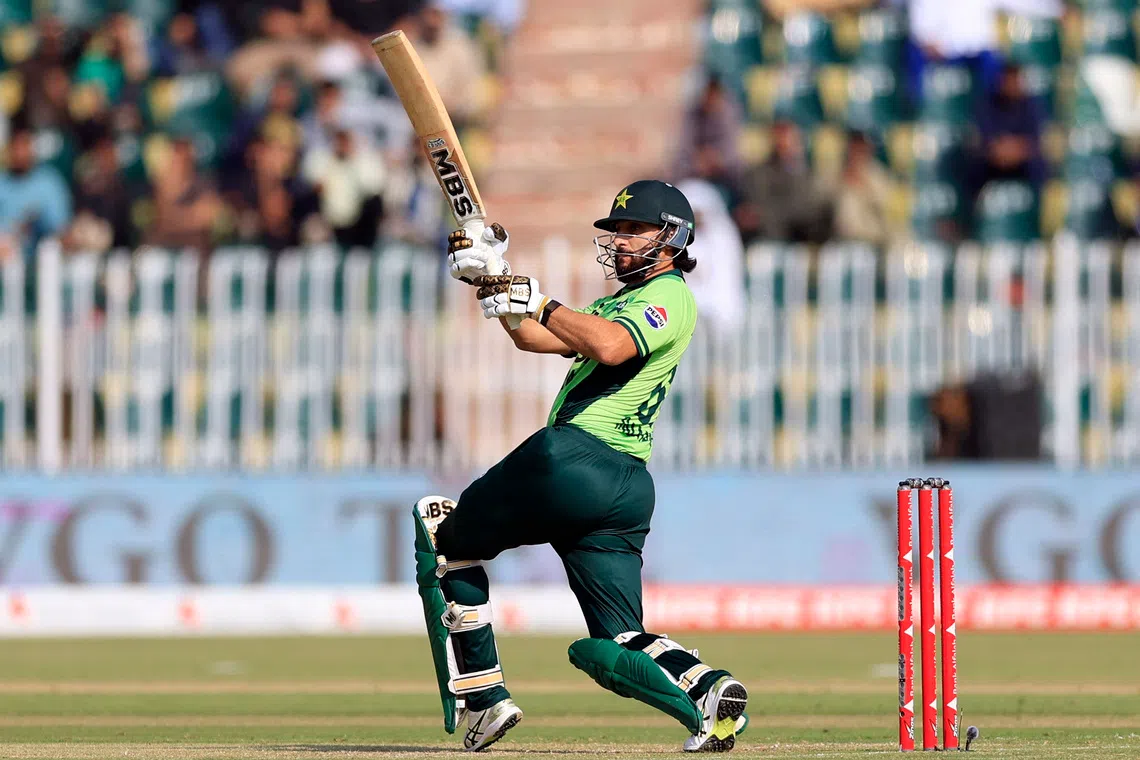 Cricket - Second One Day International - Pakistan v England - Rawalpindi Cricket Stadium, Rawalpindi, Pakistan - October 20, 2026 Pakistan's Salman Agha in action REUTERS/Akhtar Soomro