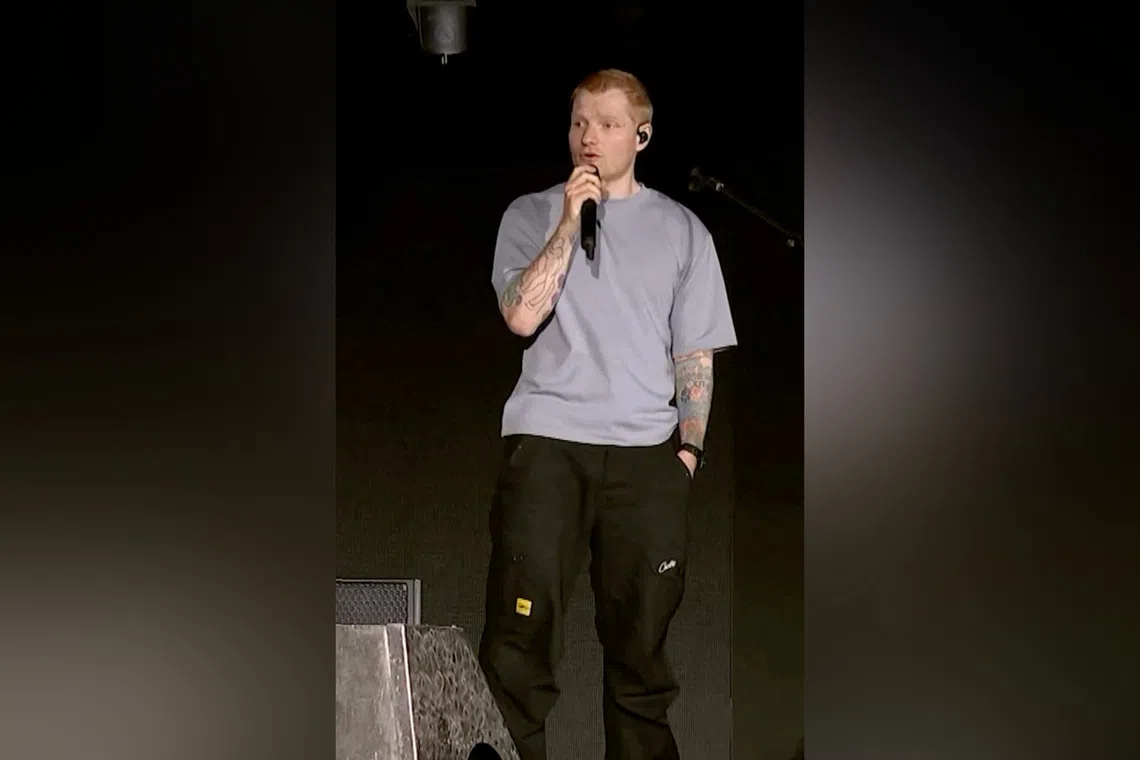Ed Sheeran’s comments come after rapper Macklemore was booted from the tour after shouting “Free Palestine” at a New Jersey concert earlier in September.