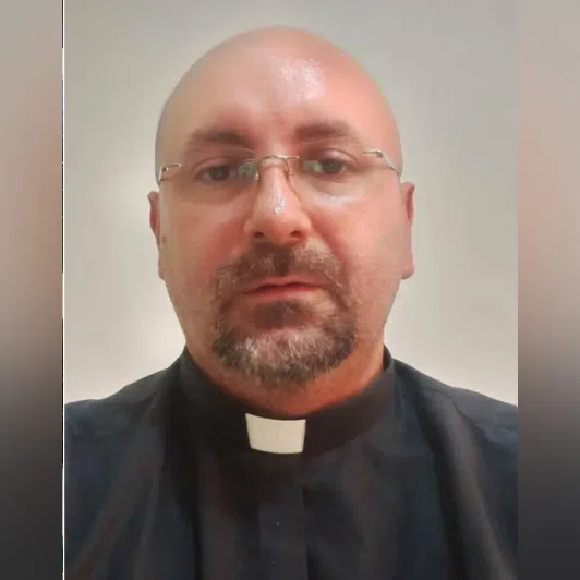 The Reverend Patricio Alfredo Sanchez Molinari was celebrating Mass that was being livestreamed when a crucifix fell from a wall and struck him.