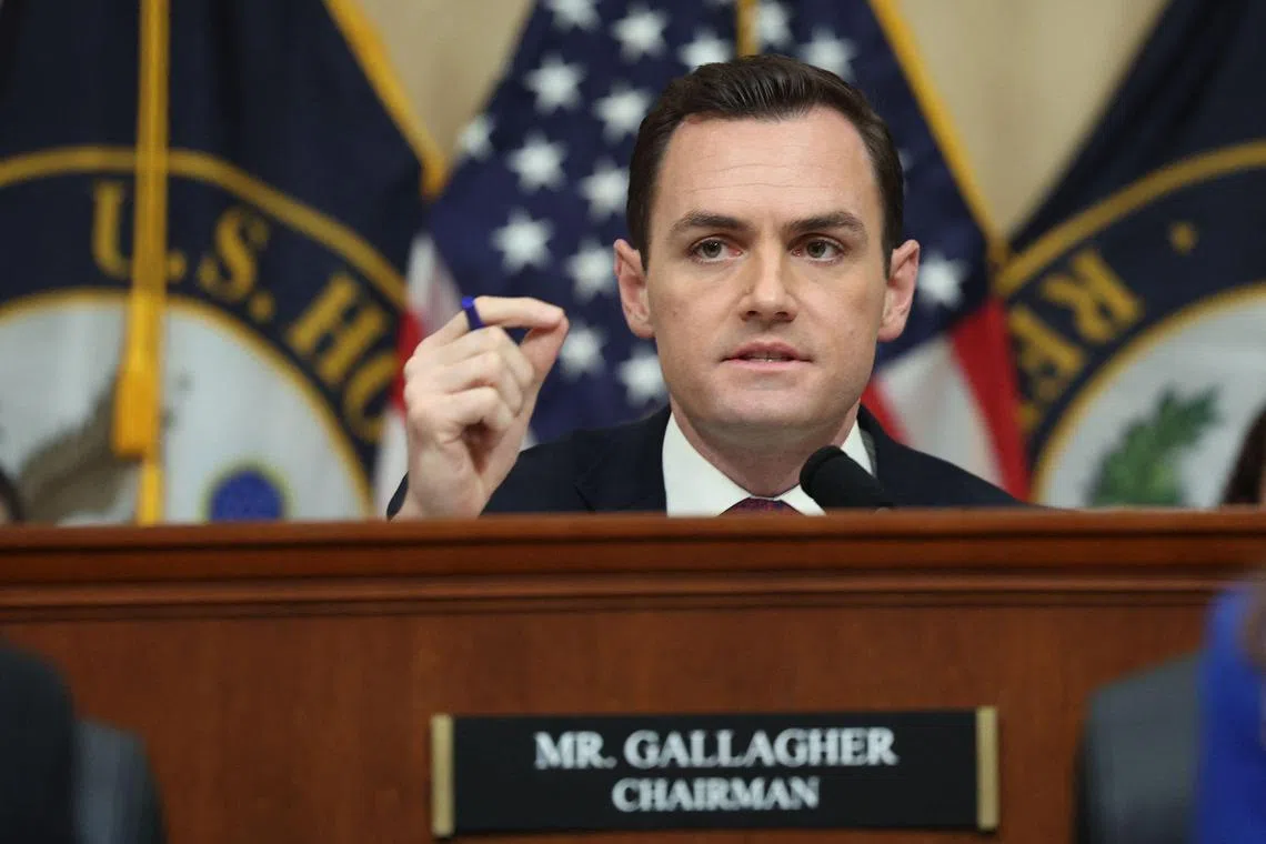Representative Mike Gallagher is the chairman of a House committee focused on US-China competition.
