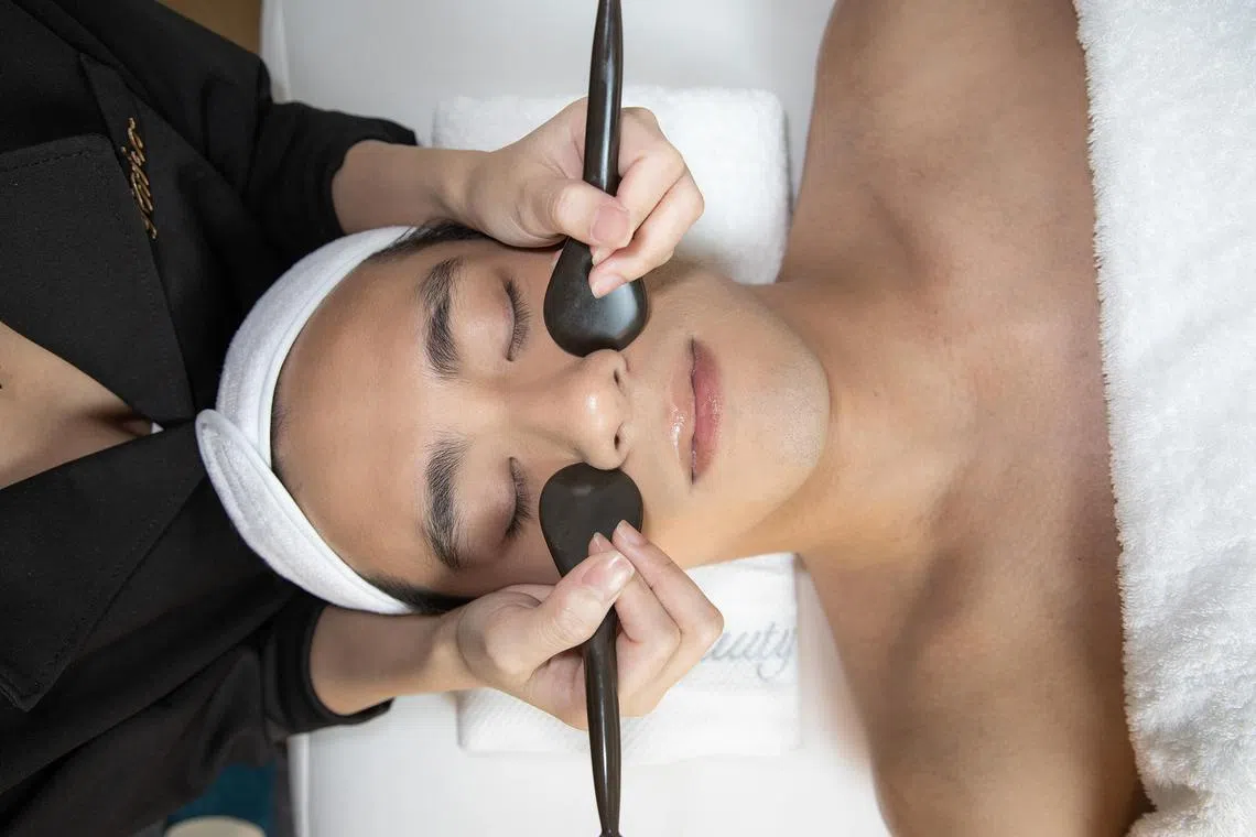 Acupressure facial massage is a time-honoured Chinese practice to tone and tighten the face.