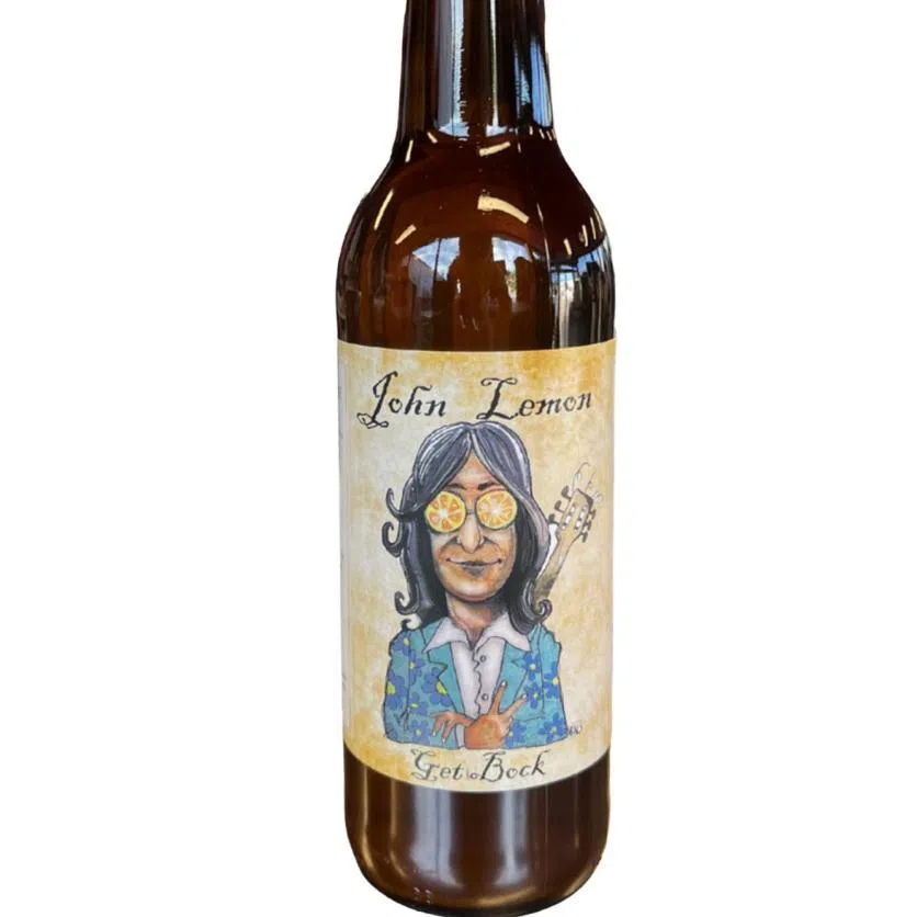The Frence brewery Brasserie de l’Imprimerie has several beers which play on celebrity names. It launched “John Lemon” five years ago, because it seemed “cool”.