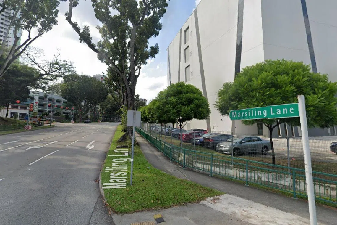 The 33-year-old Bangladeshi national fell at about 9am at 2 Marsiling Lane on Sunday.