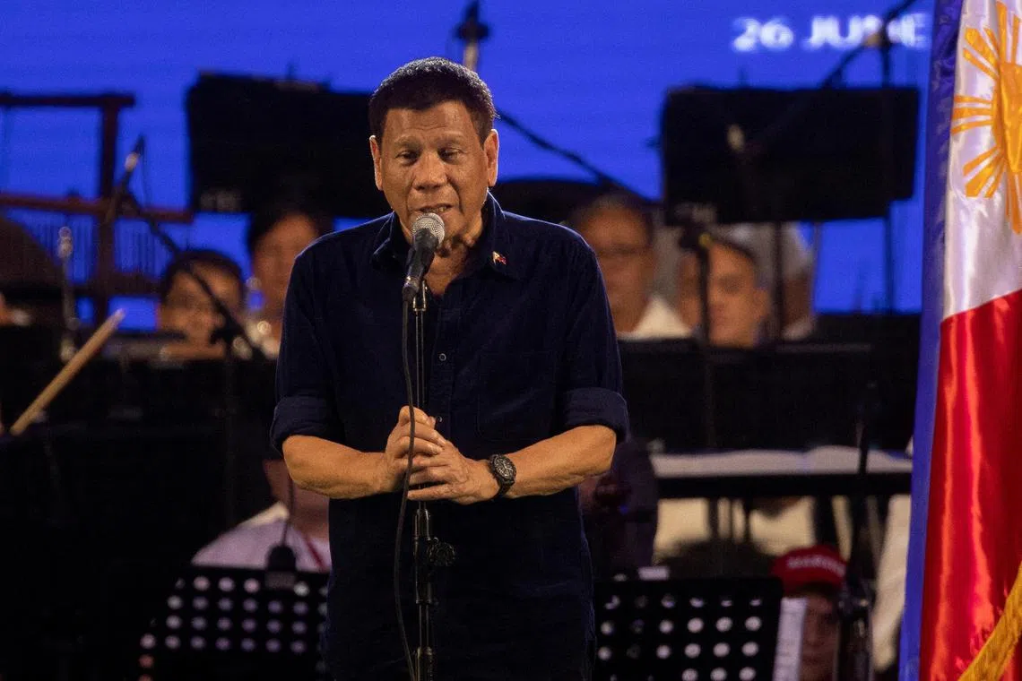 Rodrigo Duterte warned President Ferdinand Marcos Jr that he would be ousted like his father who ruled for two decades by revising the constitution.