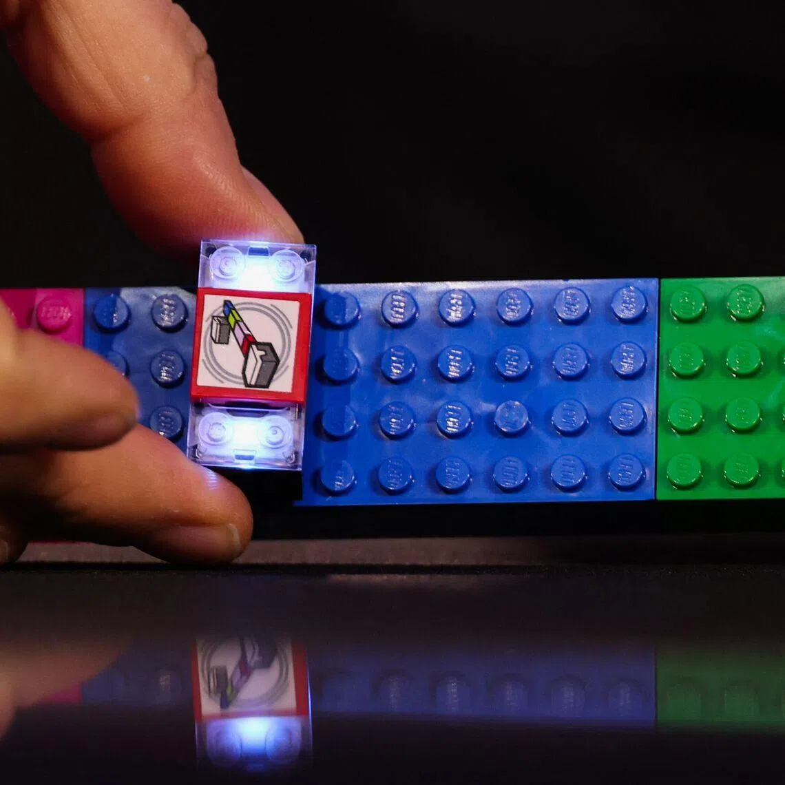 The Lego Smart Brick was unveiled at the Consumer Electronics Show (CES) in Las Vegas on Jan 5..