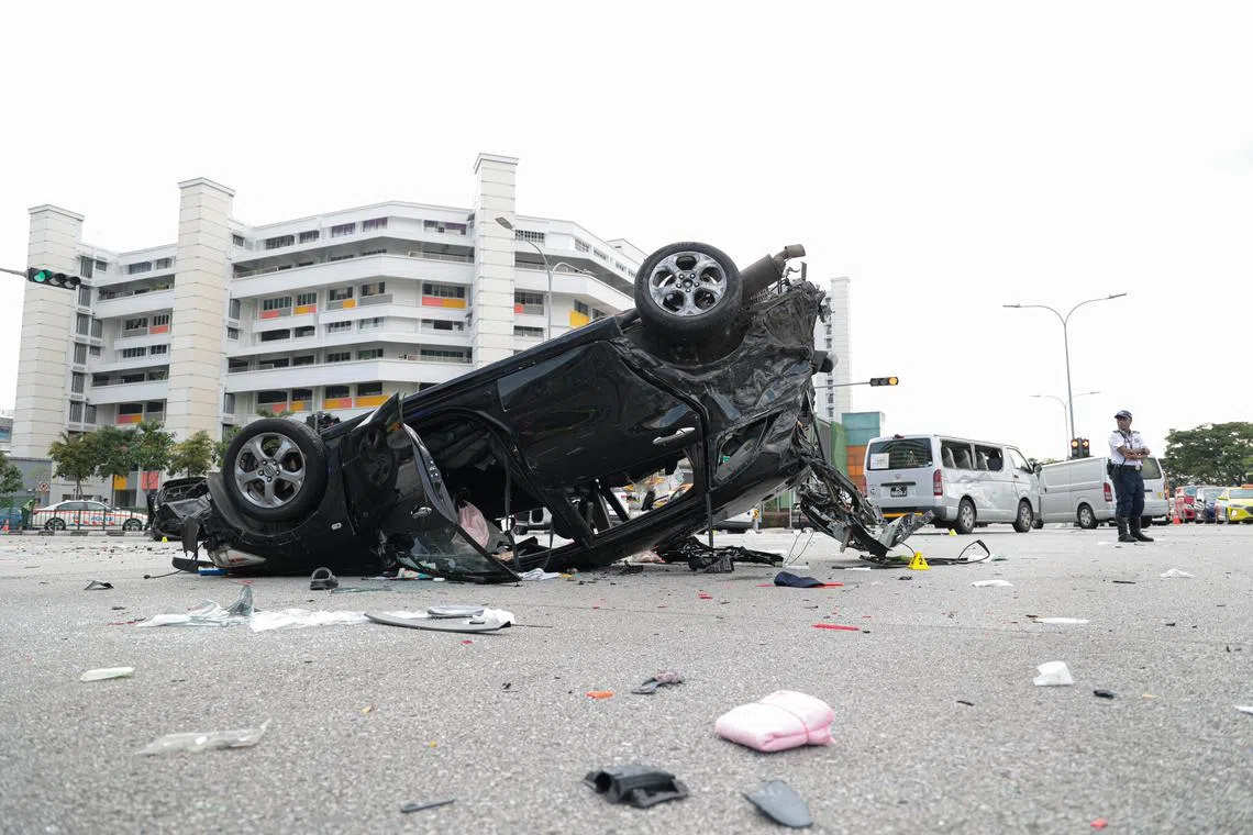 Driver in Tampines fatal crash charged, out on 30k bail and electronically tagged The Straits