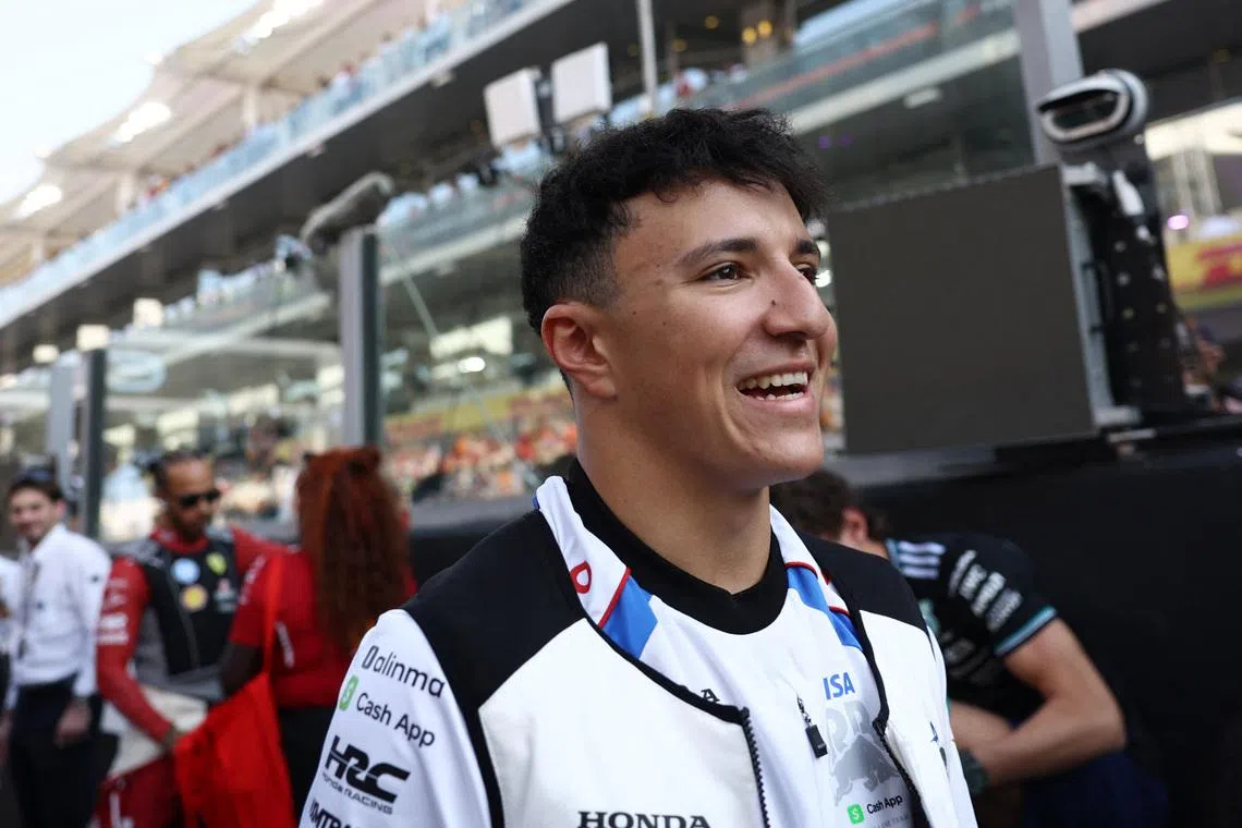 Formula One F1 - Abu Dhabi Grand Prix - Yas Marina Circuit, Abu Dhabi, United Arab Emirates - December 7, 2025 RB's Isack Hadjar before the race REUTERS/Amr Alfiky