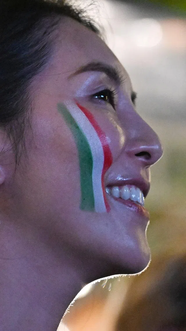 ST20260612_202699000772 Azmi Athni dlworldcup12// Fans react to the first match of the 2026 FIFA World Cup between Mexico and South Africa at CHIJMES on June 12, 2026. ST PHOTO: AZMI ATHNI