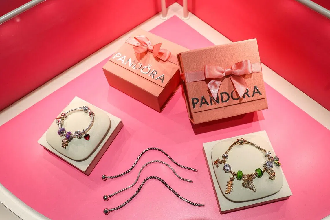 Pandora jewellery is displayed at its largest manufacturing unit, in Ho Chi Minh, Vietnam, October 1, 2026. REUTERS/Nguyen Minh