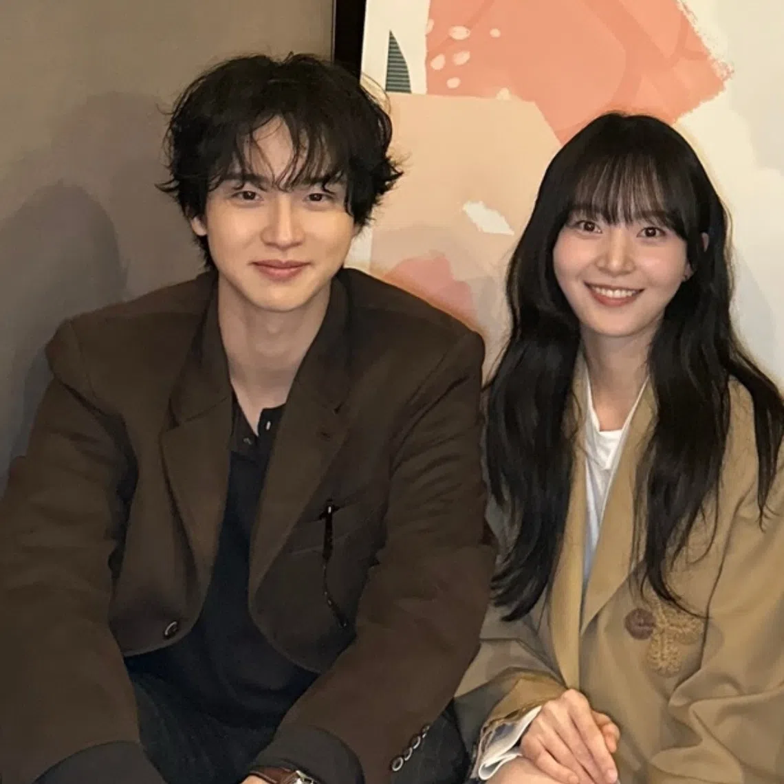 South Korean actor Jang Dong-yoon (left) directed the film The Yeast, which starred actress Kim Seung-yoon.
