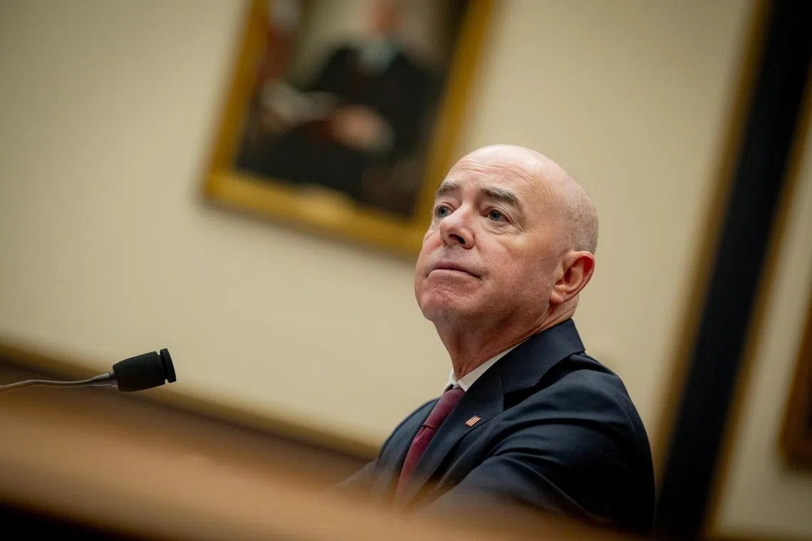 Homeland Security Secretary Alejandro Mayorkas will announce new limits on the use of artificial intelligence across the agency. 