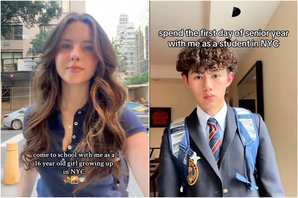 Keeva Leddy (left) started her TikTok account in 2025 as part of the “get ready with me” trend, and Trip Gorman (right) built an audience of 22,000 followers since he started his TikTok account in April.