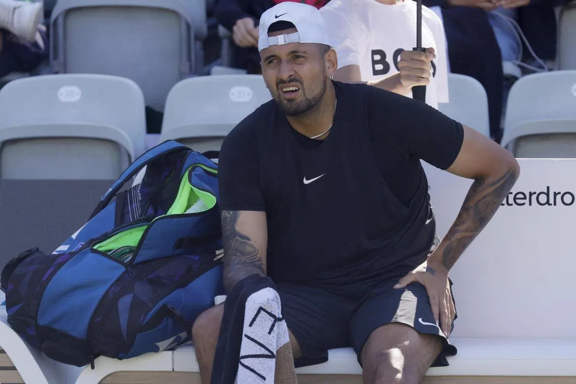 Australia's Nick Kyrgios demanded white towels as “They soak up the sweat better."