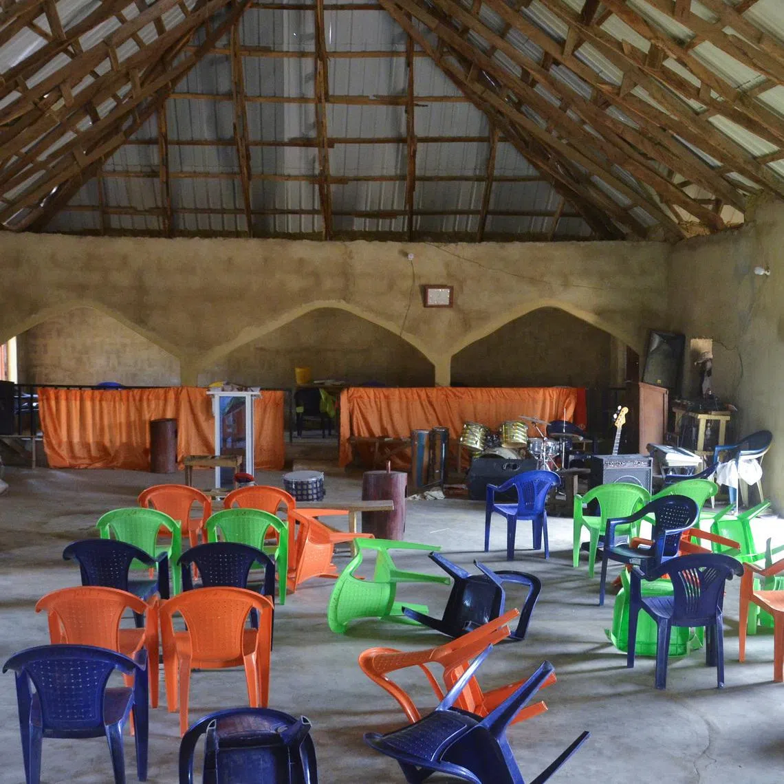 An interior view of Haske Cherubim and Seraphim Movement Church, after an attack by gunmen in which worshippers are kidnapped, in Kurmin Wali, Kaduna Nigeria, January 20, 2026. REUTERS/Nuhu Gwamna/File Photo