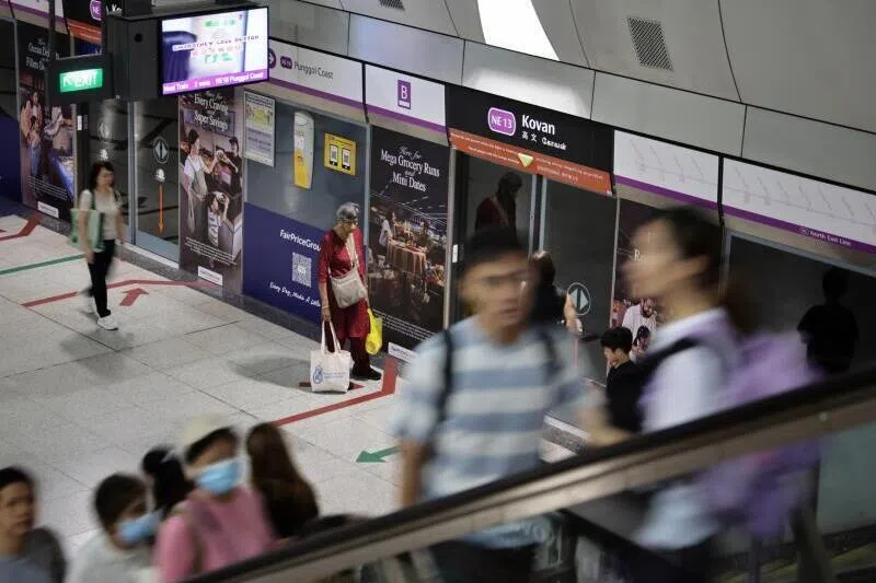 The free rides will apply to passengers who tap in at any six NEL stations at certain hours starting from Dec 27.