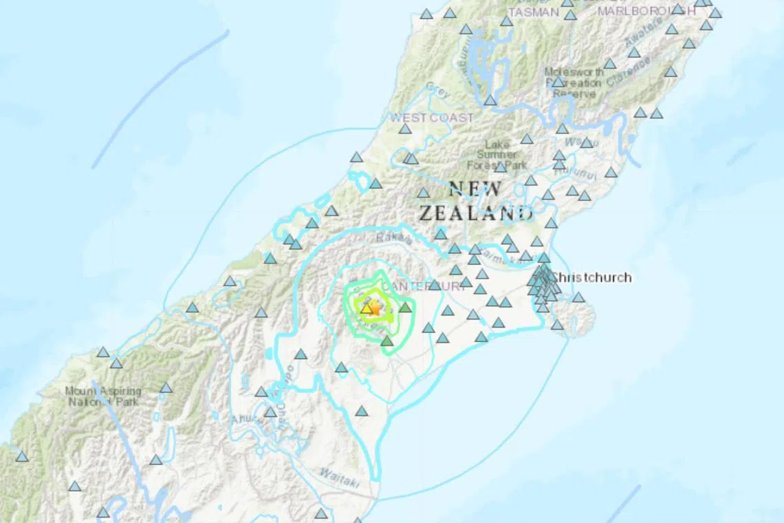 The earthquake hit at 9.14am on Wednesday at a focal depth of 11km.