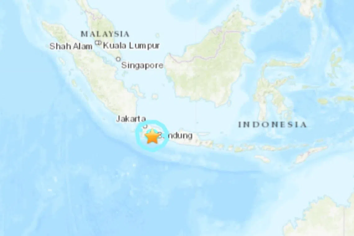 The quake struck on land at a depth of 112km and the epicentre was located 18km southeast of the West Java city of Banjar, according to the USGS.