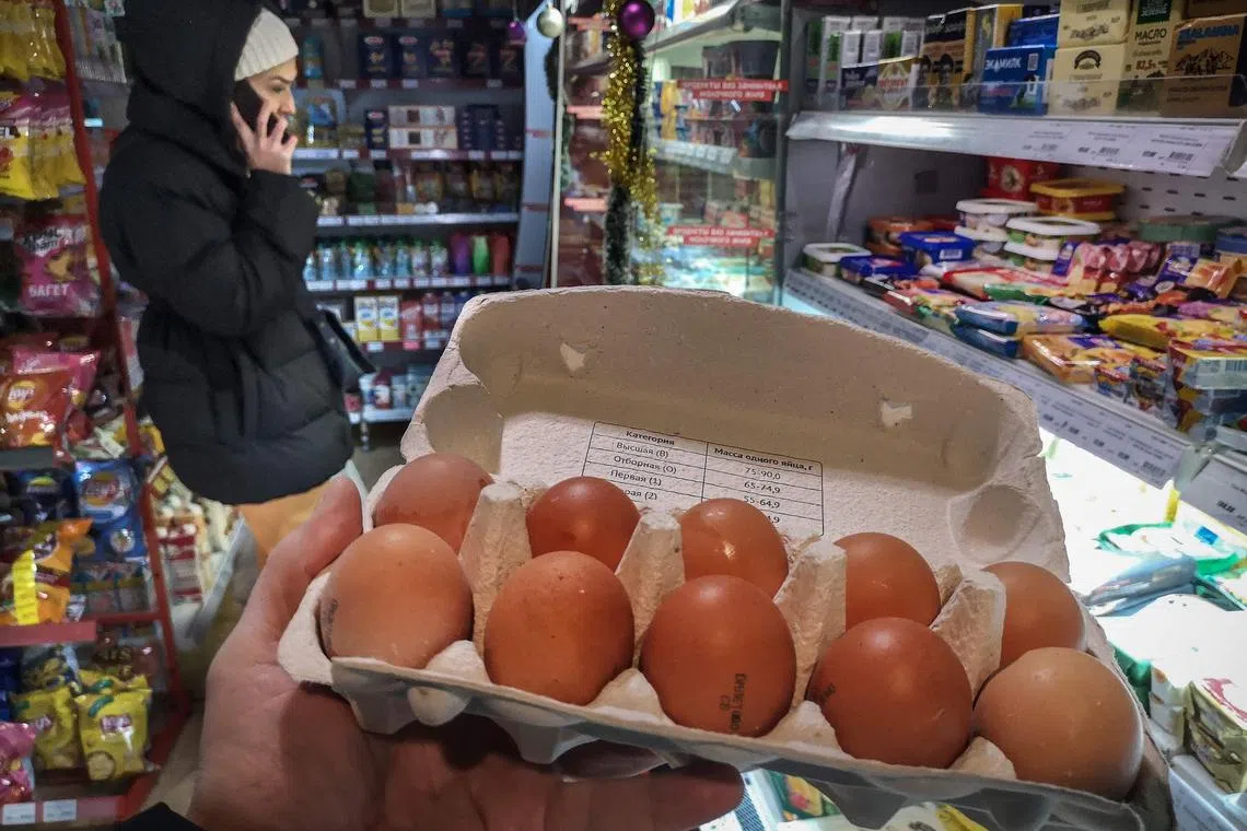 Prices of eggs are up by 40 per cent in November from the same time in 2022.