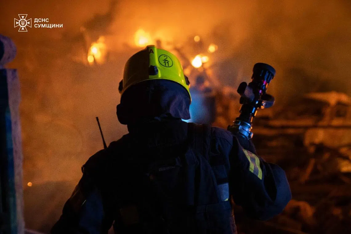 Ukraine’s air force said 60 Russian drones were detected in Ukrainian airspace overnight and into the morning of Oct 22 and that 42 were destroyed.