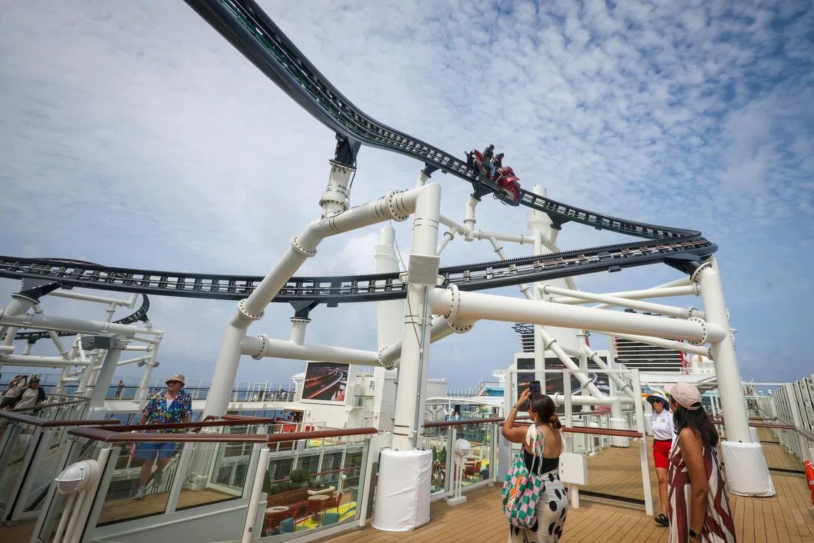 Slots to ride the roller coaster will be available for booking on the Disney Cruise Line Navigator app.