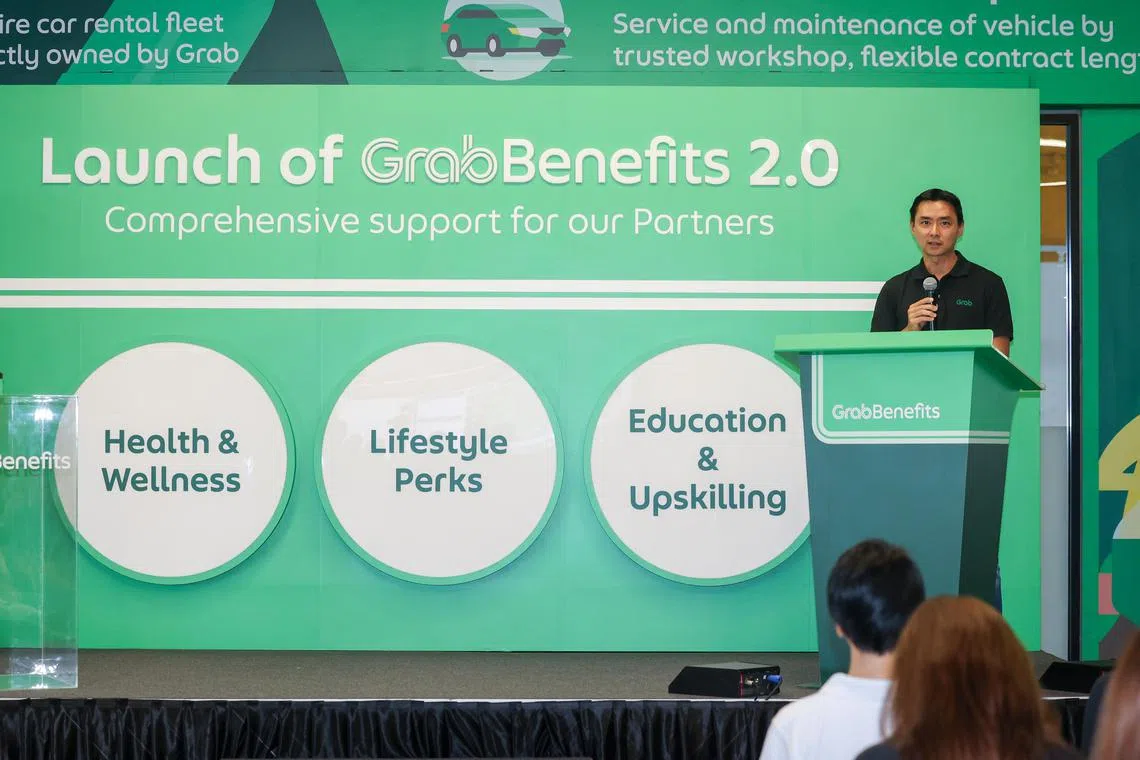 CMG20241003-NgohSB01/吴先邦/卢慧菁/Grab Unveils New Initiatives to Support Driver- and Delivery- Partners (+1)[Grab Driver Centre @ Tampines 18 Tampines Industrial Crescent, #01-12C, Singapore 528605] Welcome remarks by Yee Wee Tang, Managing Director, Grab Singapore