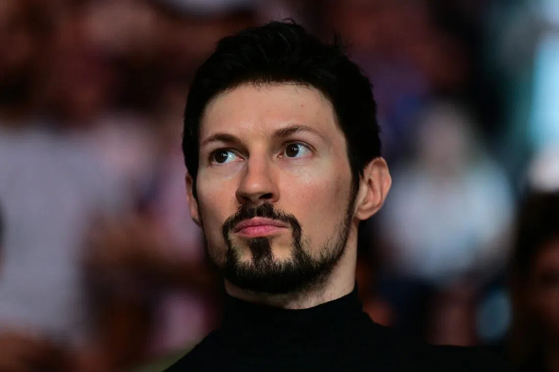 Telegram founder Pavel Durov watching a boxing match in Abu Dhabi on Oct 25, 2025.
