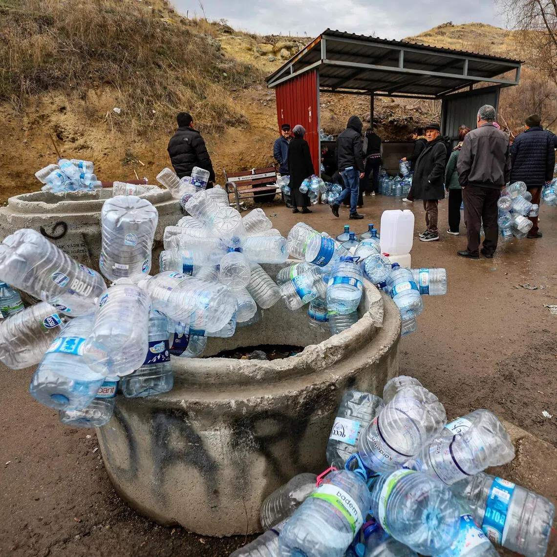 Dam reservoir levels have dropped to 1.12 per cent and taps are being shut off for several hours a day in certain districts on a rotating schedule in Ankara. 
