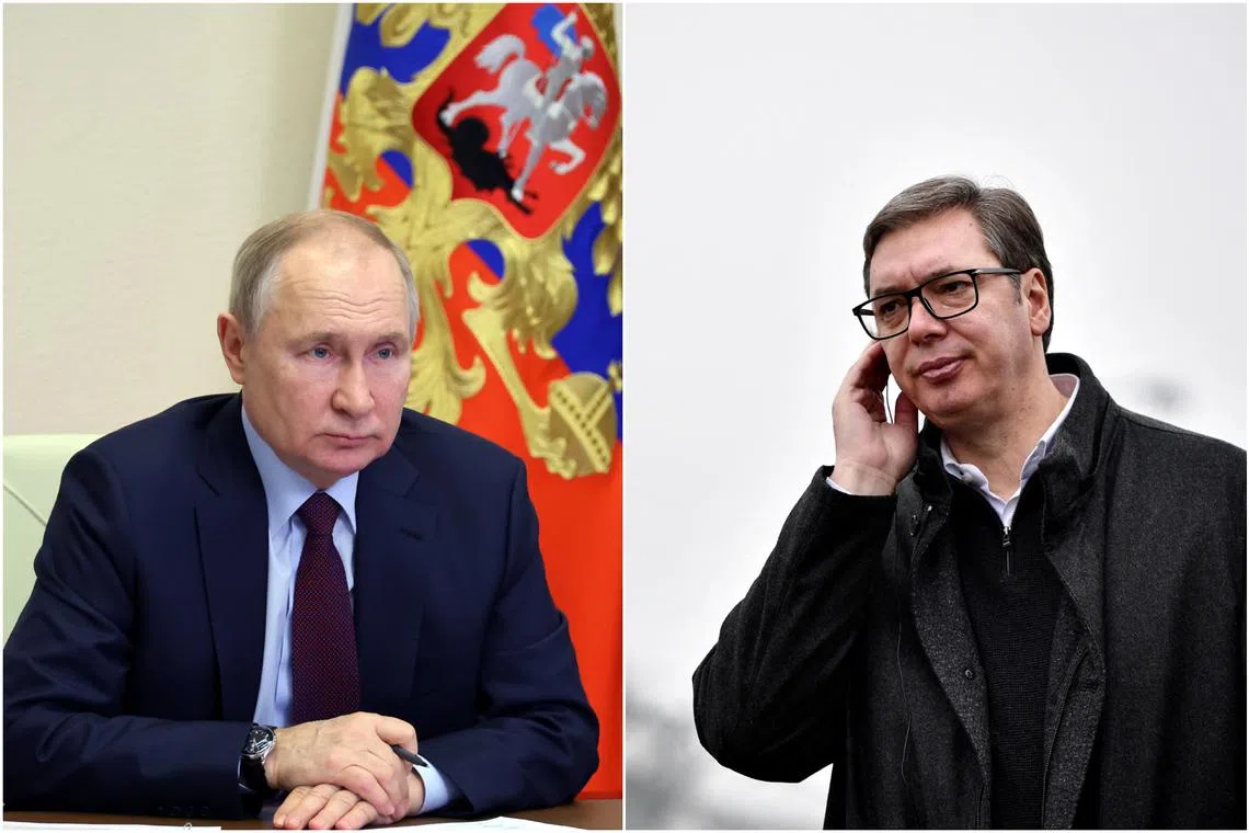 In an interview in Belgrade, territorial claims in Ukraine by Russian President Vladimir Putin were dismissed by Serbian President Aleksandar Vucic.