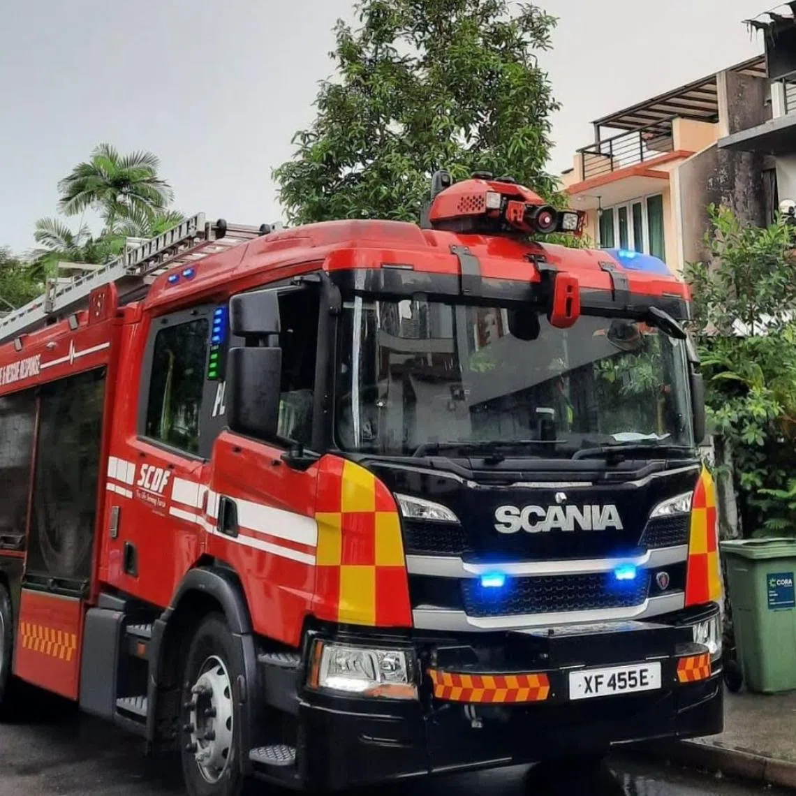 The Singapore Civil Defence Force was alerted to the fire in Tan Sim Boh Road around 3.30am on June 24.
