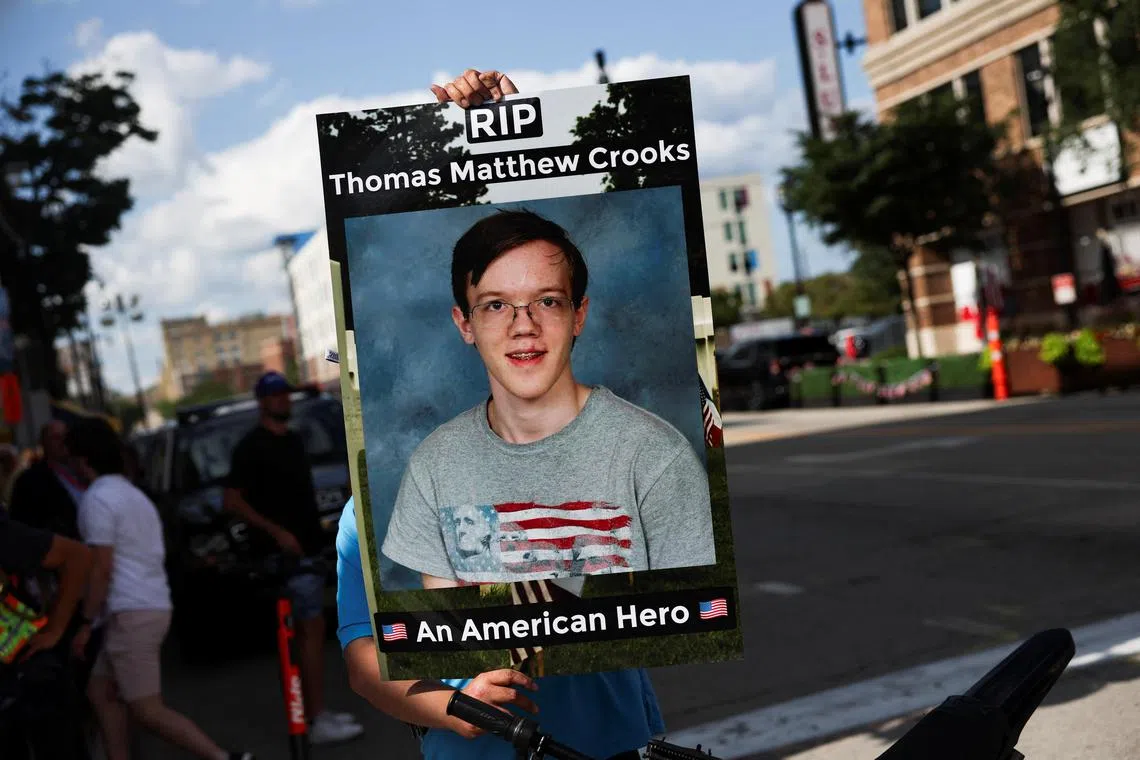 Thomas Crook, the gunman who tried to kill former President Donald Trump, had used his cellphone to search for images of Trump and President Joe Biden.