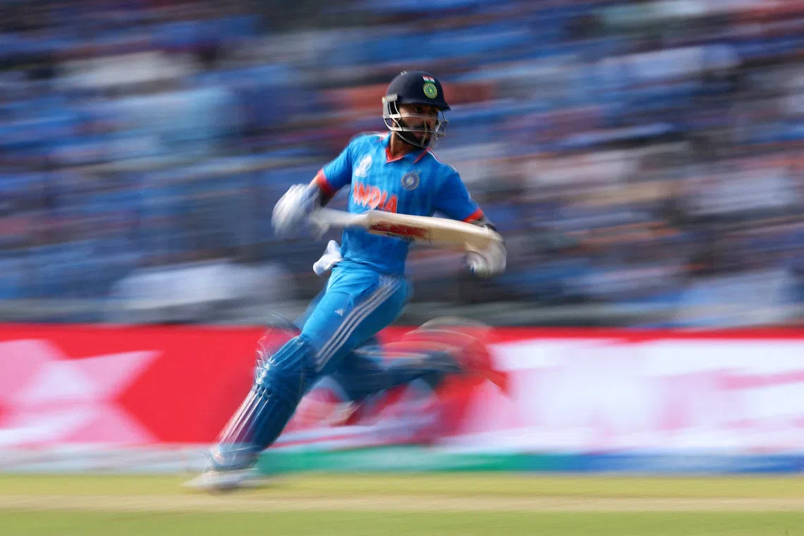 Cricket - ICC Cricket World Cup 2023 - Final - India v Australia - Narendra Modi Stadium, Ahmedabad, India - November 19, 2023 India's Virat Kohli in action REUTERS/Andrew Boyers