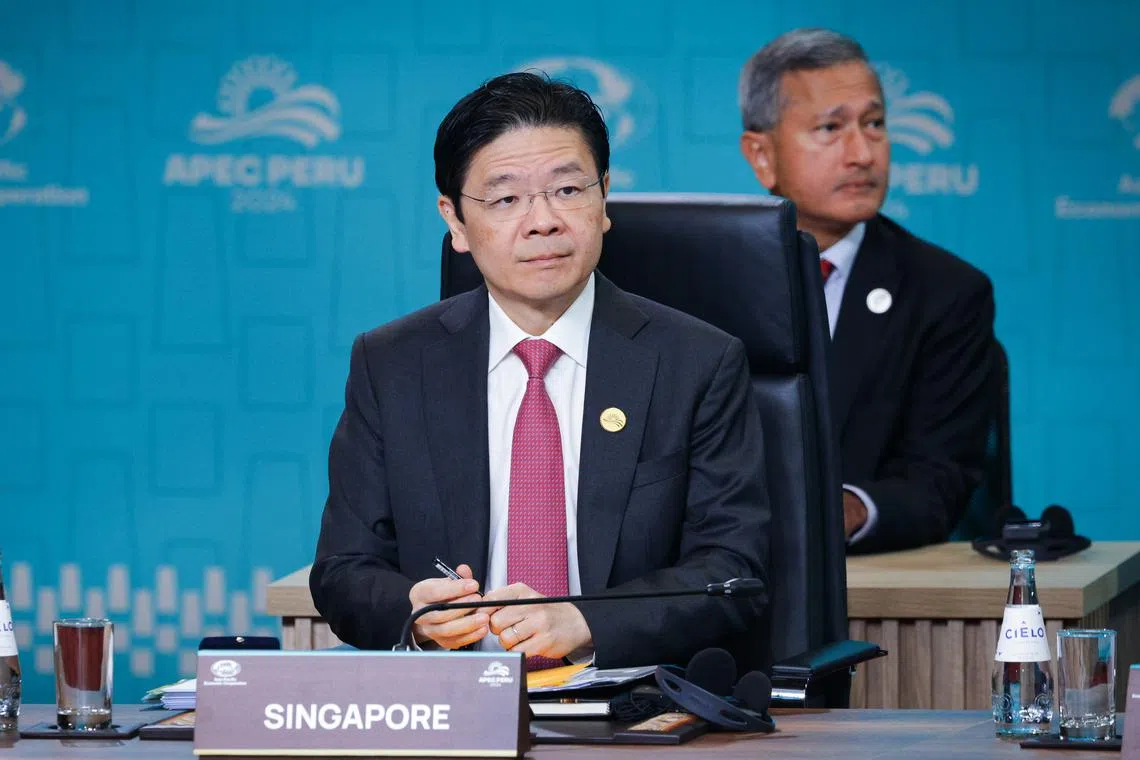 Speaking at the Apec Economic Leaders’ Retreat on Nov 16, PM Wong said putting a price on carbon makes cooperation on carbon markets more possible.