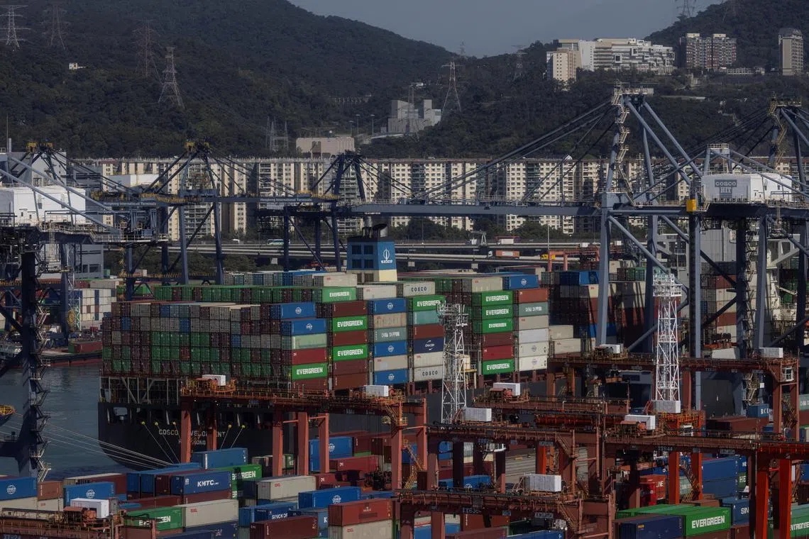 A general view of the container terminals at Kwai Chung district in Hong Kong, China November 28, 2024. REUTERS/Tyrone Siu/File Photo