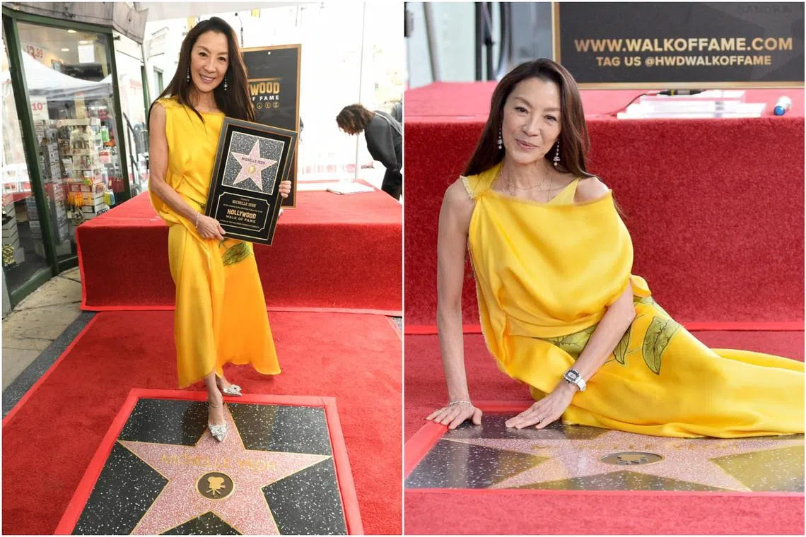 Malaysian actress Michelle Yeoh immortalised with Hollywood Walk of Fame Star