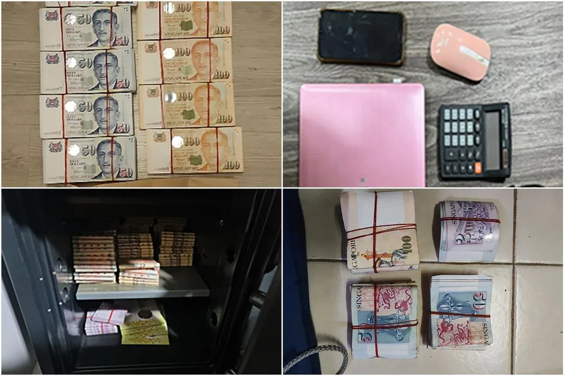 More than $860,000 in cash and eight luxury watches were seized in a two-day operation against unlawful remote betting.