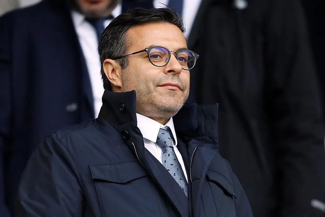 Soccer Football - Championship Play-Off Semi Final First Leg - Derby County v Leeds United - Pride Park, Derby, Britain - May 11, 2019   Leeds United chairman Andrea Radrizzani looks on from the stands              Action Images via Reuters/Craig Brough