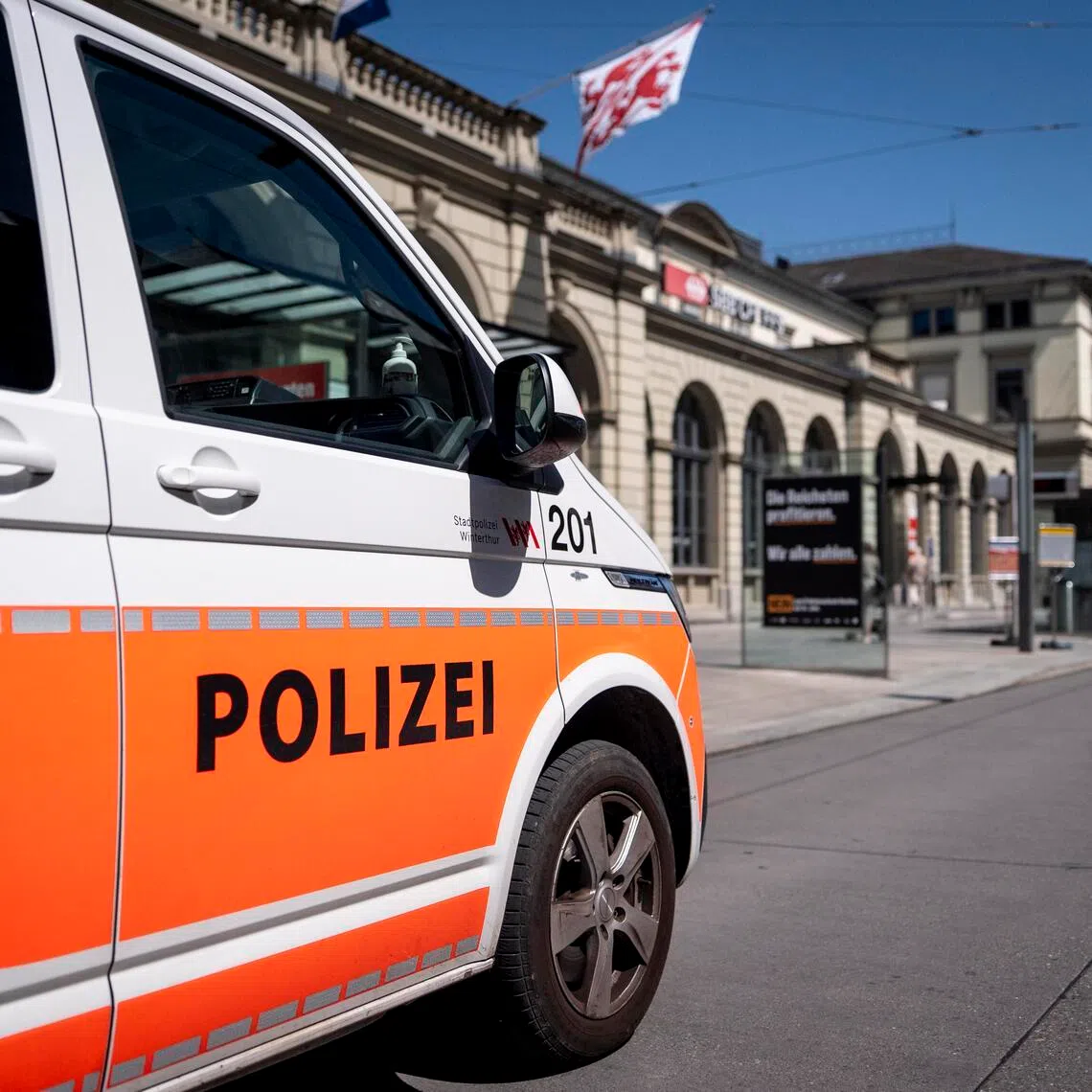 Several witnesses quoted by Swiss media said the man was armed with a knife.