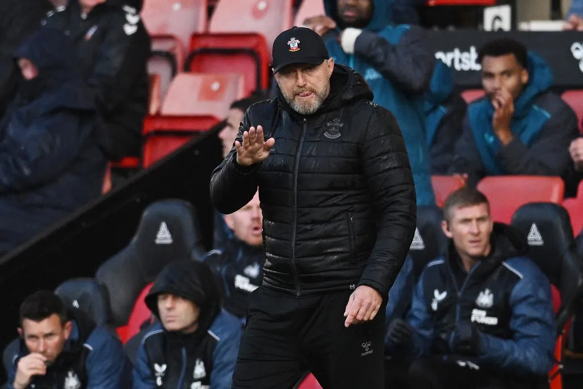 Manager Ralph Hasenhuttl's future at Southampton is under threat, following a slump in form that has left the Saints in the relegation zone.