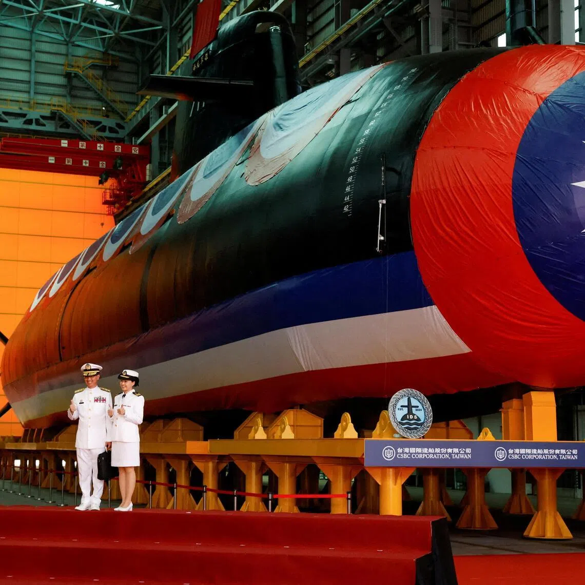 Taiwan's first domestically developed submarine, Narwhal, marks a major milestone in a project aimed at strengthening deterrence against the Chinese navy.